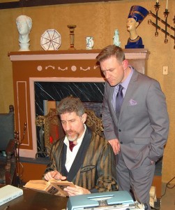 Michael Steven Schultz and Craig Copas star in SLEUTH at Players Club of Swarthmore.