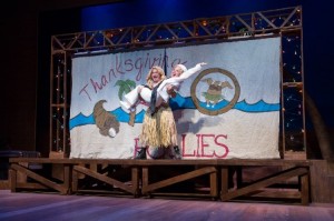 John Plumpis as Luther Billis and Sarah Litzsinger as Nellie Forbush.  (Photo  credit: ©2013 Matt Urban / Mobius New Media, Inc.)