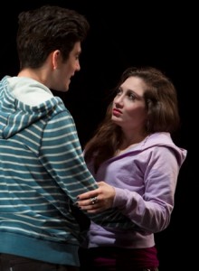 Nick Lehane and Lucy DeVito in The Electric Baby at Two River Theater. (Photo credit: T. Charles Erickson)