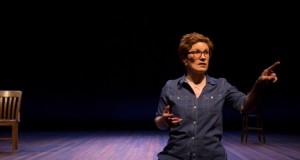 2.5 MINUTE RIDE, written and performed by Lisa Kron running at Two River Theater Company through May 12. (Photo credit: T. Charles Erickson)
