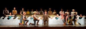 The cast of CURTAINS perform "In the Same Boat" at Neshaminy Valley Music Theatre.