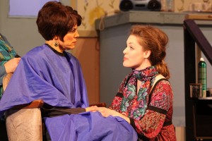 Catherine Fichera and Christina Forshey in STEEL MAGNOLIAS at Mainstage Center for the Arts. (Photo credit: Dave Gruen)