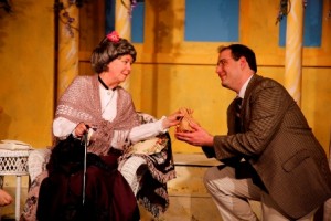 Virginia Barrie and Michael Wurzel in a scene from ENCHANTED APRIL.