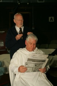 Court van Rooten and Gary Bullock in a scene from Playcrafters of Skippack's production of AWAKE AND SING.
