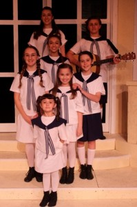 The von Trapp children in a scene from The Broadway Theatre of Pitman's production of THE SOUND OF MUSIC.