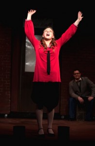 Becca Schiel as Fanny Brice in the Barn Playhouse production of FUNNY GIRL. 