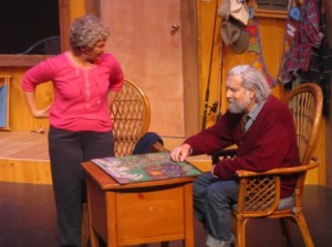 Laurie Hardy and John Shanken-Kaye as Ethel and Norman Thayer.