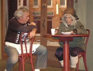John Devennie, Marilyn Leah in The Stagecrafters' SUPERIOR DONUTS. (Photo credit: Sara Stewart) 