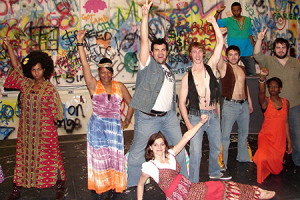 From left: Tia Brown, Tonya Treadwell, Jonathan V. Polanco, Dan Johnson, Richard Ward, Reginald Brockington (back), Nicholas Andrejco, and Domonique Jarrett (kneeling); front: Caroline Scott.