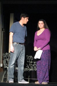 Alex Velazquez, Libby Ryan in BE MY BABY at The Village Playbox.