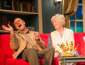 Mark Grayson, Carol Florence in a scene from THE TALE OF THE ALLERGIST'S WIFE. (Photo credit: Meagan Ebersole)