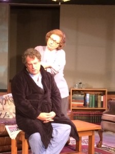 Rupert Hinton (Stanley) and Marie Maginity (Hazel) in Langhorne Players' WILDEST DREAMS.