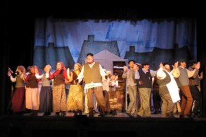 The cast of FIDDLER ON THE ROOF at Newtown Arts Company.