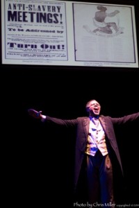 Derrick Cobey as Frederick Douglass in THE CIVIL WAR at The Eagle Theatre thru October 5. (Photo credit: Chris Miller)